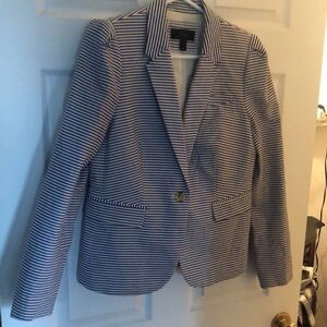 J  Crew deep Tailored Pin Striped Blazer